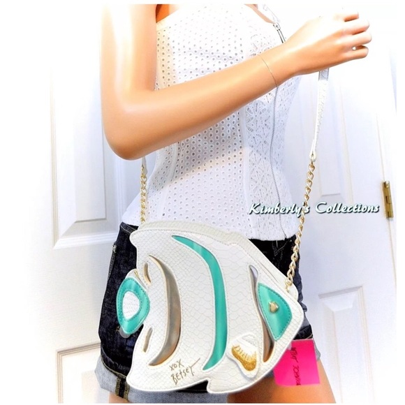 Betsey Johnson Fish 🐠 Handbag Purse NWT - Picture 3 of 6